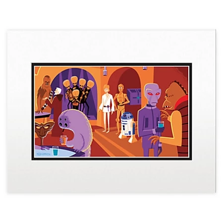 Disney Art Print - Shag Star Wars Cantina - Right Side 3 Disney Art Print - Shag Star Wars Cantina - Right Side