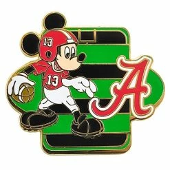Disney Football Pin - NCAA Alabama Mickey Mouse