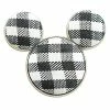 Disney Pin- Cloth Black Checkerboard Icon Mickey Mouse