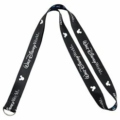 Disney Lanyard - Reversible Walt Disney World Blue Mickey Mouse Ears
