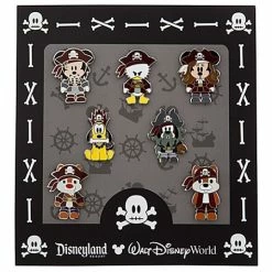 Disney Boxed Mini Pin Set - Pirates Of The Caribbean - Cute Characters