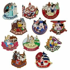 Disney Epcot Pin Set - Epcot World Showcase Pin Set - Countries