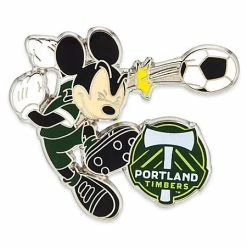 Disney Major League Soccer Pin - Mickey Mouse - Portland Timbers