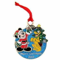 Disney Christmas Pin - 2013 Merry Christmas - Mickey Mouse & Pluto