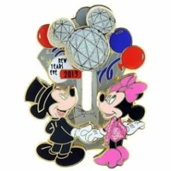 Disney New Years Eve Pin - Mickey And Minnie Mouse Icon Ball Slider