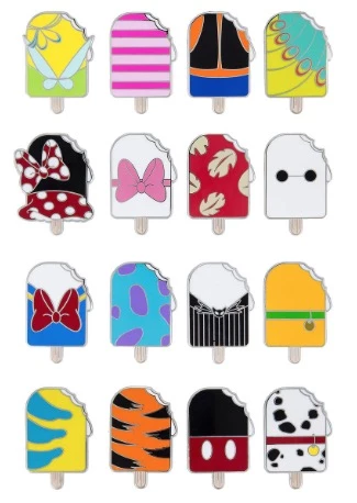 Disney Mystery Pin Pack - Disney Ice Cream - 5 Random 3 Disney Mystery Pin Pack - Disney Ice Cream - 5 Random
