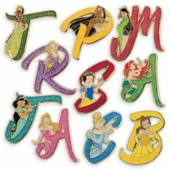 Disney Mystery Pin Set - Disney Princess Letter - 2 Random