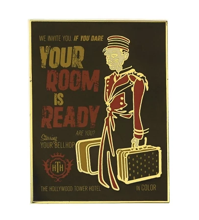 Disney Tower Of Terror Pin - Hollywood Tower Hotel Retro Poster 3 Disney Tower Of Terror Pin - Hollywood Tower Hotel Retro Poster