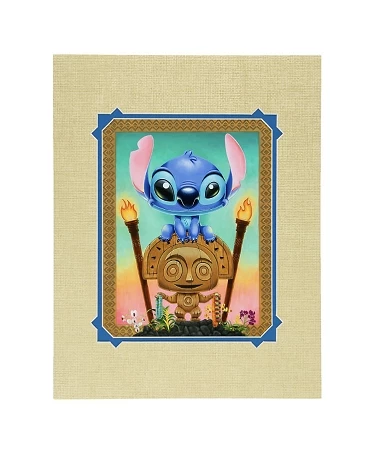 Disney Tercek Art Print - Maui Mischeif - Stitch And Tiki 3 Disney Tercek Art Print - Maui Mischeif - Stitch And Tiki