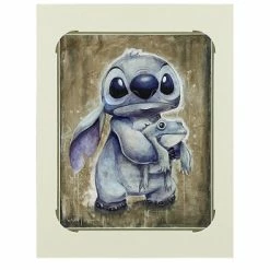 Disney Wilson Art Print - Toad Hug - Stitch And Toad