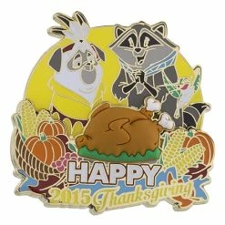 Disney Thanksgiving Pin - 2015 Percy And Meeko