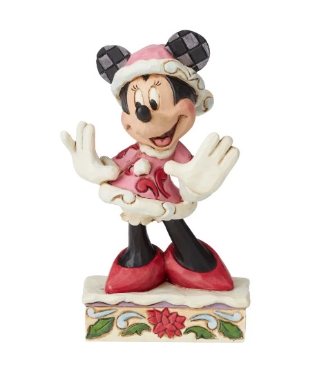 Disney Jim Shore Figure - Minnie Christmas Personality 3 Disney Jim Shore Figure - Minnie Christmas Personality