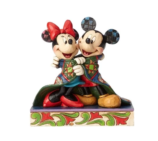 Disney Jim Shore Figure - Mickey And Minnie With Quilt 3 Disney Jim Shore Figure - Mickey And Minnie With Quilt