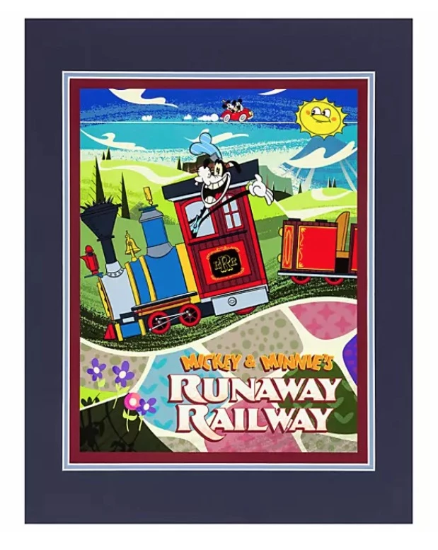Disney Art Print - Mickey & Minnie's Runaway Railway 3 Disney Art Print - Mickey & Minnie's Runaway Railway