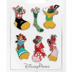 Disney Holiday Pin Set - Mickey Mouse And Friends Stocking