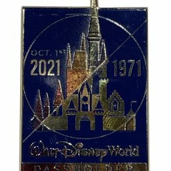 Disney 50th Anniversary Pin - 1971 - 2021 Castle - Passholder