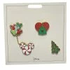 Disney Pin Set - 2021 Holiday - Set Of 4 1 Disney Pin Set - 2021 Holiday - Set Of 4 -Art Print Sales sc151274