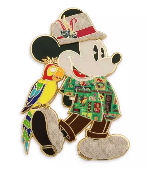 Disney Main Attraction Pin - Enchanted Tiki Room - Mickey 3 Disney Main Attraction Pin - Enchanted Tiki Room - Mickey