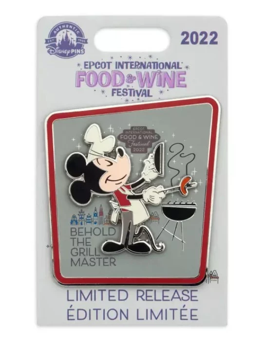 Disney Food & Wine Festival Pin - 2022 Mickey Mouse 3 Disney Food & Wine Festival Pin - 2022 Mickey Mouse