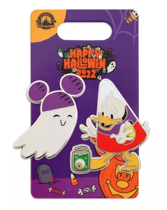 Disney Halloween Pin Set - 2022 Donald Duck And Ghost 3 Disney Halloween Pin Set - 2022 Donald Duck And Ghost