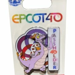 Disney Epcot Pin - 40th Anniversary - Figment Passholder