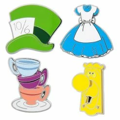 Disney Pin Booster Set - Alice In Wonderland Flair - 4 Pins